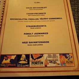 Szilvakék Paradicsom Budapest - Étlap/itallap