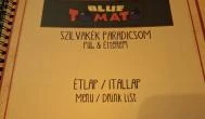 Szilvakék Paradicsom Budapest - Étlap/itallap