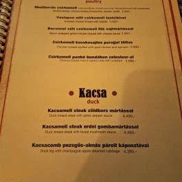 Szilvakék Paradicsom Budapest - Étlap/itallap