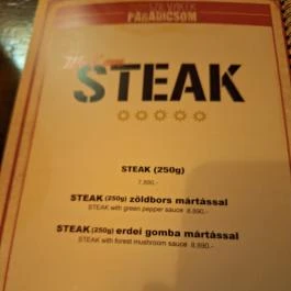 Szilvakék Paradicsom Budapest - Étlap/itallap