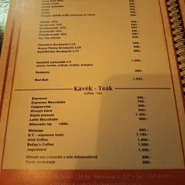 Szilvakék Paradicsom Budapest - Étlap/itallap