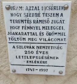 Szlovák letelepedési emlékmű