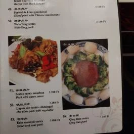 Taiwan Étterem, Budapest - Étlap/itallap