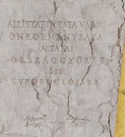 Tatai országgyűlés emlékmű