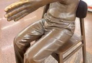 Teiresziász szobor - látássérült & kutyája Budapest