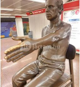 Teiresziász szobor - látássérült & kutyája