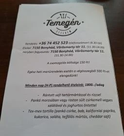 Temegén Étterem