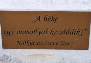 Teréz anya szobra Szekszárd