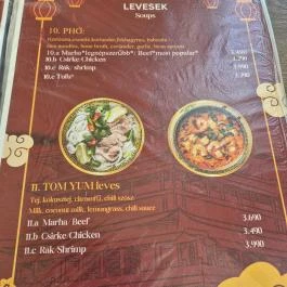 Tét Vietnamese Restaurant Budapest - Étlap/itallap