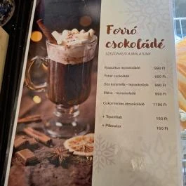 Tisza kastély kávézó Geszt - Étlap/itallap