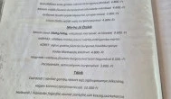 Tiszai Öreghalász Csárda Tiszadada - Étlap/itallap