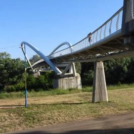 Tiszavirág híd Szolnok - Külső kép