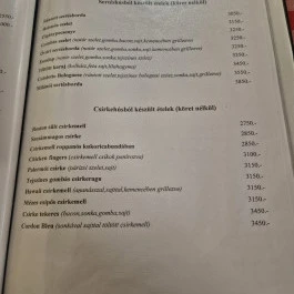 Tök Király Étterem és Pizzéria, Aba - Étlap/itallap