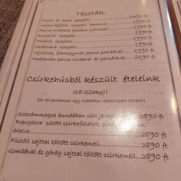 Tökjó Pizzéria Ôrbottyán - Étlap/itallap