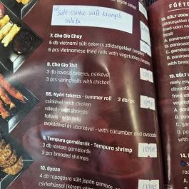 Tokymon Sushi & Asian Cuisine Budapest - Étlap/itallap