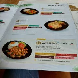 Tom Yum Thai Étterem Budapest - Étlap/itallap