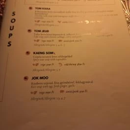 Tom Yum Thai Étterem Budapest - Étlap/itallap