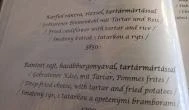Tóth Gasztró Étterem Zalakaros - Étlap/itallap