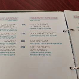 Tranzit Art Café & Bistro Budapest - Étlap/itallap