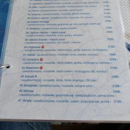 Trattoria da Matteo Szekszárd - Étlap/itallap