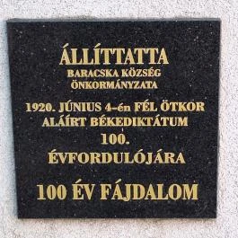 Trianon emlékmű Baracska - Egyéb