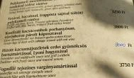 Turul Ételbár Enying - Étlap/itallap