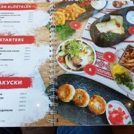 Ukrán Udvar Budapest - Étlap/itallap