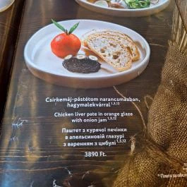 Ukrán Udvar Budapest - Étlap/itallap