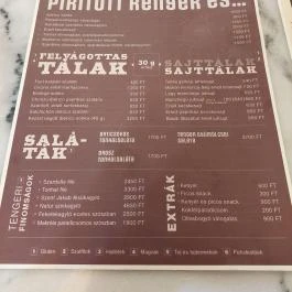 Ultramarinos Martinez, Budapest - Étlap/itallap