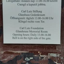 Üvegház Carl Lutz Emlékszoba Budapest - Egyéb