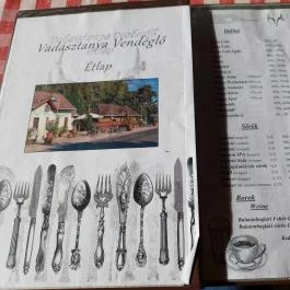 Vadásztanya Vendéglő Kéthely - Étlap/itallap