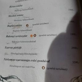 Vadásztanya Vendéglő Kéthely - Étlap/itallap