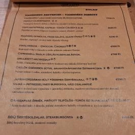 Vadregény Bisztro & Pizza Pálháza - Étlap/itallap