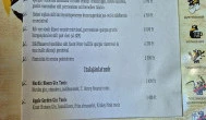 Vakvarjú Vendéglő - Buda Budapest - Étlap/itallap