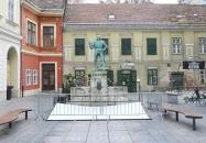 Varkocs György várkapitány szobra Székesfehérvár