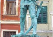 Varkocs György várkapitány szobra Székesfehérvár