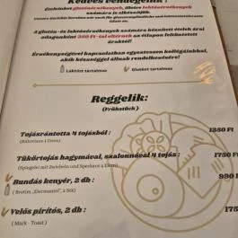 Várvölgy Vendéglő Csesznek - Étlap/itallap