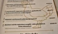 Várvölgy Vendéglő Csesznek - Étlap/itallap