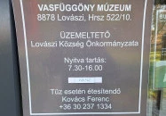 Vasfüggöny Múzeum Lovászi