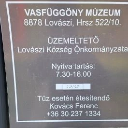 Vasfüggöny Múzeum, Lovászi - Egyéb
