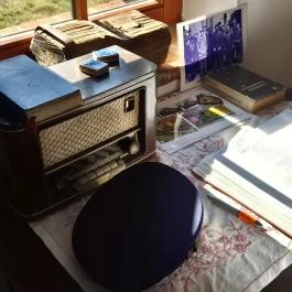 Vasúti emlékhely - volt őrház, Csempeszkopács - Belső