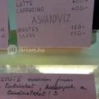 Tortusz cukrászda Budapest - Étlap/itallap