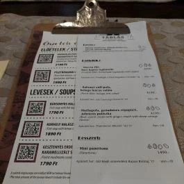 Vendéglő a Pisztrángoshoz Miskolc - Étlap/itallap