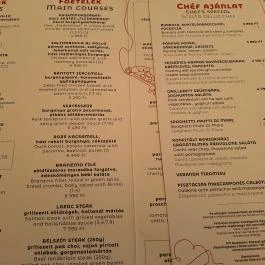 Veranda Restaurant - Pizza & Pasta Budapest - Étlap/itallap