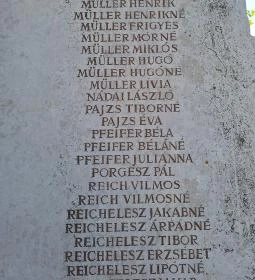 A vészkorszak zsidó mártírjaiért állított emlékmű