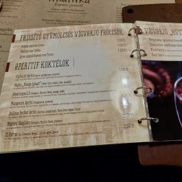 Vígvarjú Étterem, Budapest - Étlap/itallap