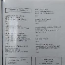 Park Hotel Pelikán étterme, Szombathely - Étlap/itallap