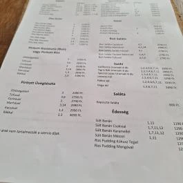 VIN.VIN City - Bécsi utca Budapest - Étlap/itallap