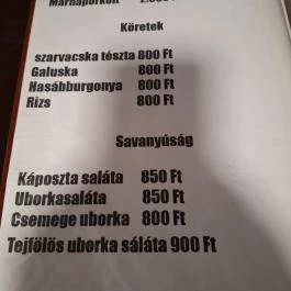 Vito Pizza és Gyros Bár, Mátraderecske - Étlap/itallap