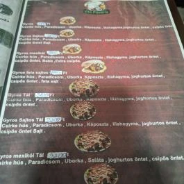 Vito Pizza és Gyros Bár, Mátraderecske - Étlap/itallap